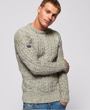 Superdry Jacob Heritage Crew Neck Férfi Ugró Szürke | MLEHF5981